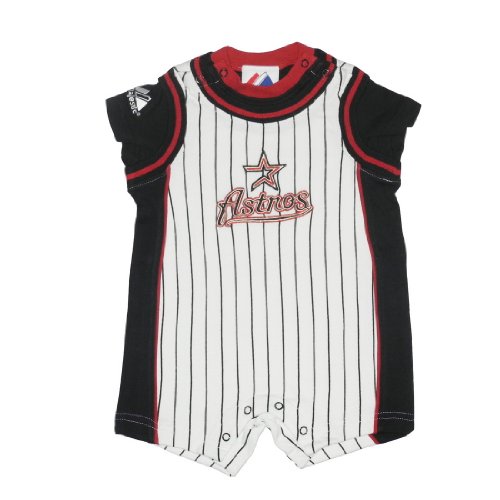 MLB Houston Astros Baby / Infant One-Piece Bodysuit / Romper / Onesie - Black & White (Size: 24M)