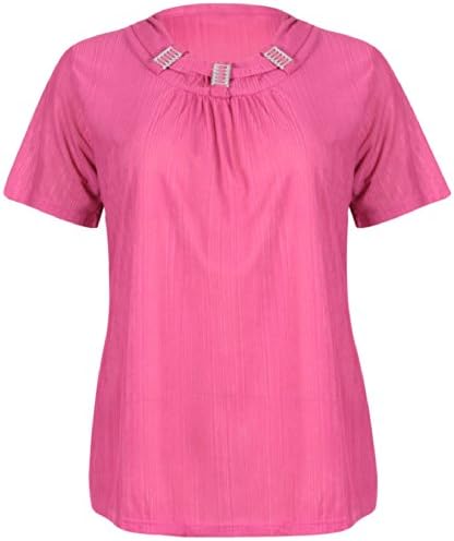 PurpleHanger Women's Ruched Bead Crinkle Top Plus Size Cerise 16-18 (XL/XXL)