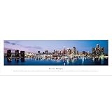 (14x40) James Blakeway (Detroit, Michigan, Series 3) Panoramic Art Poster Print