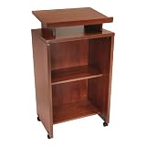 Mobile Lectern Mahogany
