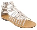 Strappy Braided Snake Gladiator Sandal