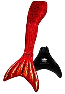 Fin Fun Mermaid Tail, Fin Fun Monofin, Rio Red, Size Child 10