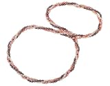 Tri-Color Rice Pearl Endless Necklace, 24