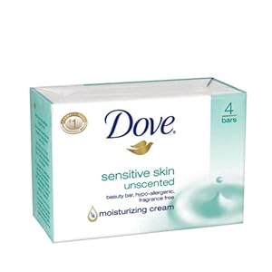 Dove Beauty Bar, Sensitive Skin, 4 Bars