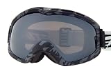 New 2010 Ski Goggles Snow Goggles "BLACK CAMOUFLAGE" Polyurethane Frame with Dual Lens, Anti Fog, Distortion Free, Optical Quality, Shatter Resistant, 100% UV Protection Flash Mirror lens from Italy; Compatible for most ATV helmets; Ideal for Snowboarding/Snowing