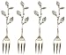 Decorative Stainless Steel Mini Branch Fork Set of Four