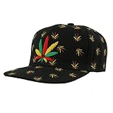 Rasta Baseball Caps-Leaf W31S63D
