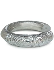 Sterling silver cuff bracelet, Deities