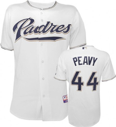 Jake Peavy Majestic Home Authentic Onfield Cool Base San Diego Padres Jersey