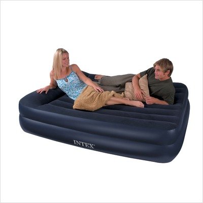 HDS Trading Intex Rising Comfort Twin Air Bed With 120 Vol Vinyl Finish - HDS Trading 66705E