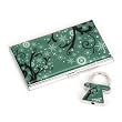 Stainless Still Business Card Organizer Holder case and a Key Ring,Snow Tree 008-9B