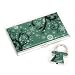 Stainless Still Business Card Organizer Holder case and a Key Ring,Snow Tree 008-9B