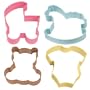 Wilton Baby Theme Cookie Cutter 4 Piece Set
