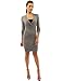 PattyBoutik Women's Deep V Neck Long Sleeve Sweater Dress