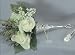 FLORAL TUSSIE MUSSIE WITH PLATE - FLORAL TUSSIE MUSSIE W/ ENG. PLATE, SILVER PLATED.
