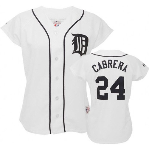 Miguel Cabrera Majestic Replica Detroit Tigers Women's Jersey