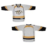 Boys NHL Nashville Predators Hockey Jersey / Sweater - White & Dark Blue (Size: L/XL )