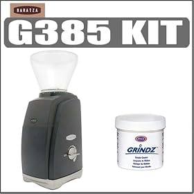 Baratza G385 Maestro Plus Coffee Grinder Black and Grindz Coffee Grinder Cleaner - Baratza ABARG385K3