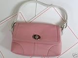 Coach Handbag - Hamptons Pink Leather Flap Bag F 13085
