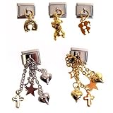 Review Puckator  / Italian Charm Dangle Multi Chain,Gold - design your own bracelet, the ideal personalised gift.