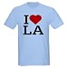 I Love Louisiana/Los Angeles Ash Grey T-Shirt Love Light T-Shirt by CafePress