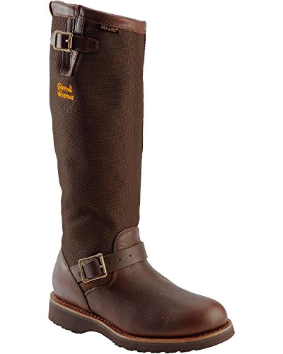 Chippewa Men's 17" Waterproof Pull On 25110 Snake Boot,Brown,9.5 W US