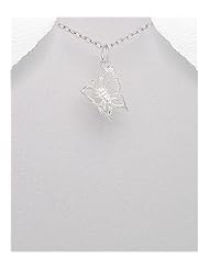 Butterfly Pendant Necklace In 92.5 Sterling Silver