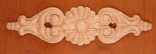 EMBOSSED WOOD APPLIQUE / ONLAY # 618 2 X 7 1/2