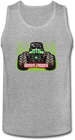 QDAAQ Hot Wheels Monster Jam Grave Digger Men's Vest Tank Top 100% Cotton