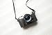 Handmade Genuine Real Leather Half Camera Case Bag Cover for Canon AE-1P (Handle) Black