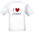 I LOVE JARED - Name-series - White T-shirt