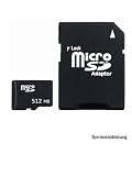 Micro Secure Digital (Micro SD) 512MB Speicherkarte für Nokia 6120 Classic -Garantie 3 JAHRE