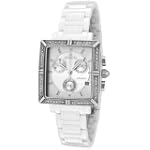 Invicta Women's 0719 Ceramic Chronograph Diamond Accented White Ceramic Watch