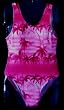 Girls 1 PC U-Back Pink Palm Trees