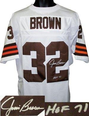 Jim Brown Signed Jersey - Authentic - Autographed NFL Jerseys