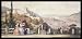 Bichehois (Heidelberg, Vogelschau Koenigstuhl plan and Castle) Framed Art Poster Print - 11 X 17