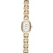 Avalon Women's Gold Tone Oval Watch with Multi-Color Stone Bracelet