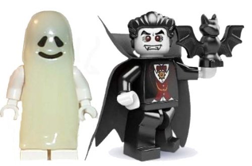 LEGO Dracula Vampire and Ghost Minifigures Halloween Series 2