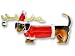 Jewelry : Clearly Charming Christmas Dachshund Silver and Enamel Pin