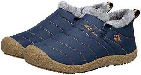 MULINSEN Men's Winter Nano Wool Cotton Boots(9D(M)US,blue)