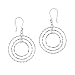 Sterling Silver Triple Graduated Textured Circle title=