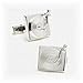 Sterling Turntable Cufflinks