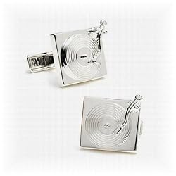 Sterling Turntable Cufflinks