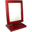 Rosewood Vanity Mirror Jewelry Counter Showcase Display