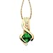 14kt Chromium Diopside and Diamond Pendant