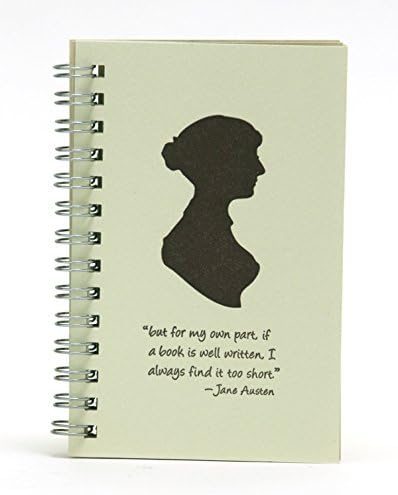 Book Tracker or Reading Diary with Jane Austen Quote