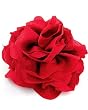 Red Fabric Flower Brooch Pin or Hair Accessory Fashion Jewelry