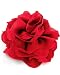 Red Fabric Flower Brooch Pin or Hair Accessory Fashion Jewelry