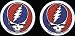 Grateful Dead - PAIR OF 2 1/2