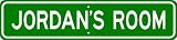 JORDAN ROOM SIGN - Personalized Gift Boy or Girl, Aluminum